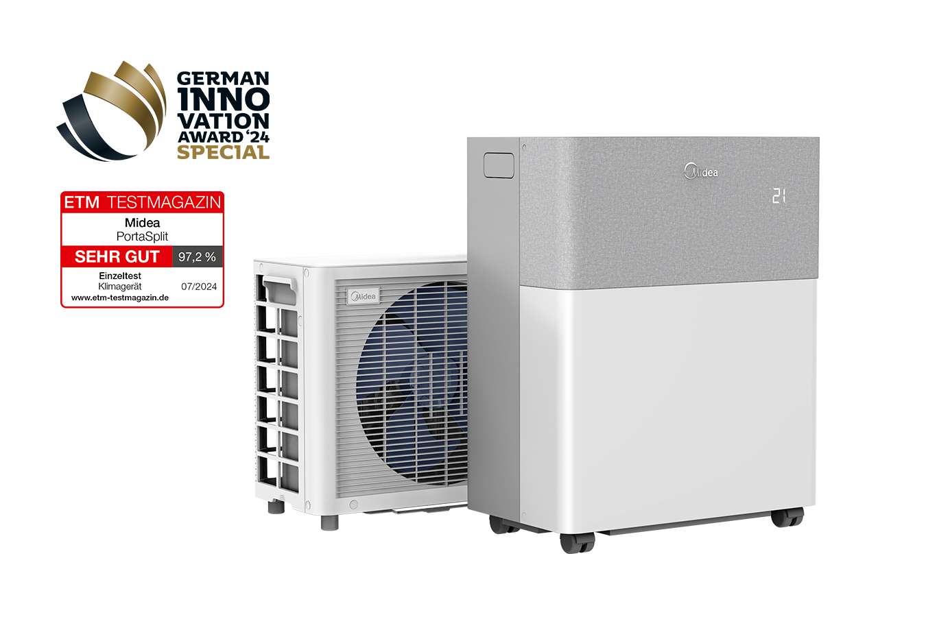Midea PortaSplit Mobile Split-Klimaanlage (4-in-1)